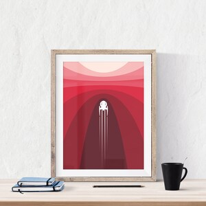 Space Wall Art, Star Trek Print, Outer Space Decor, Space Travel Poster ...