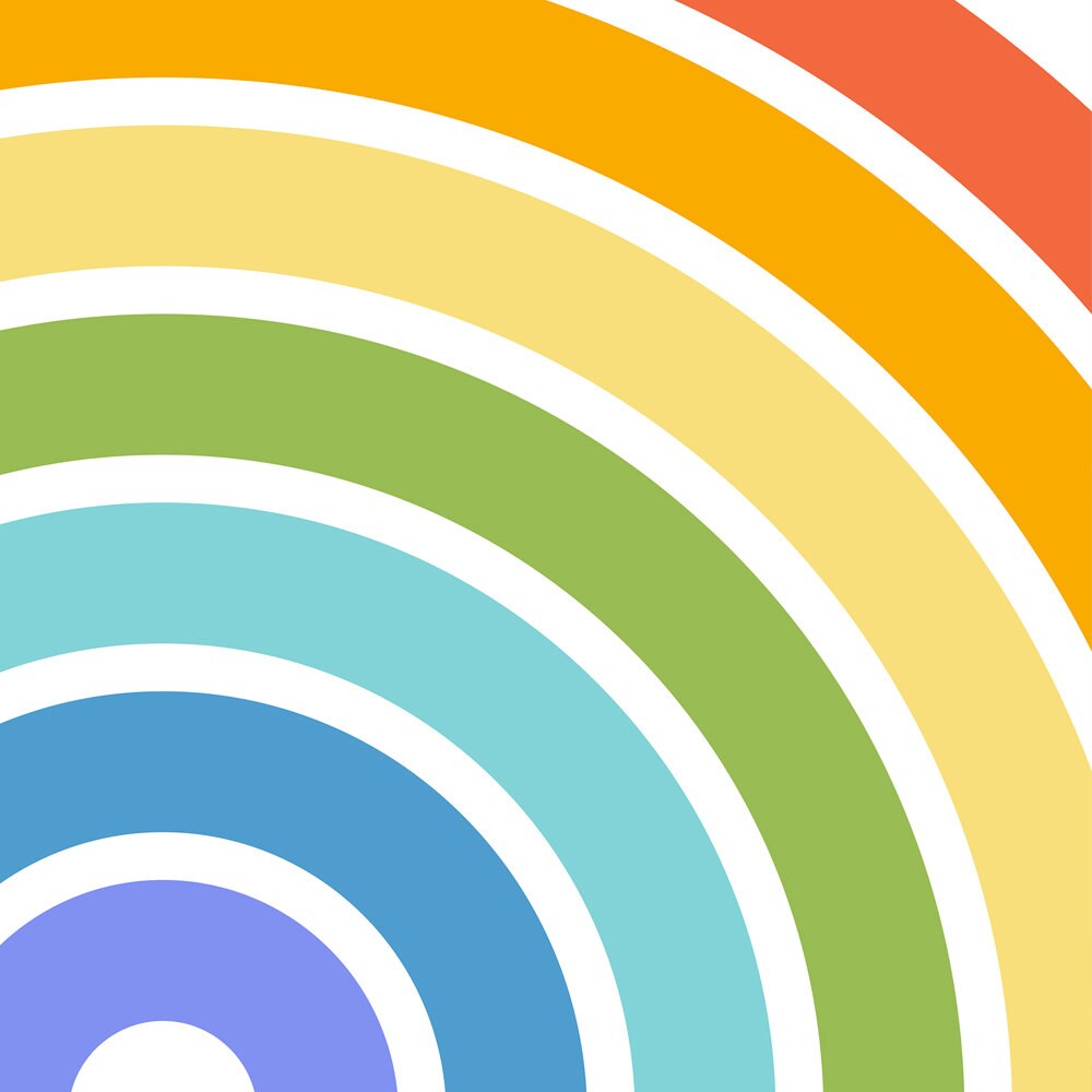 Rainbow Print Rainbow Printable Kids Room Decor Nursery | Etsy