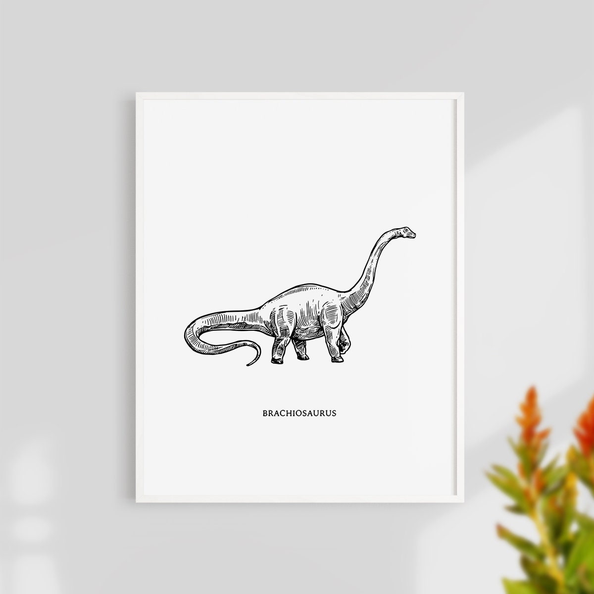 Dinosaur Print Dinosaur Poster Nursery Decor Kids Wall Art - Etsy