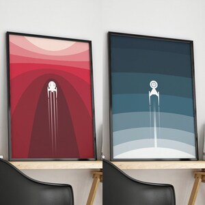 Space Wall Art, Star Trek Print, Outer Space Decor, Space Travel Poster ...