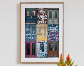 Berlin Doors Poster, Berlin Travel Poster, Colorful Doors Photo, Travel Photography, Urban Poster, Berlin Wall Art, Colorful Doors Photo