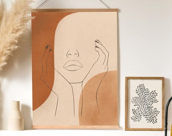Woman Face Line Art Etsy woman face line art etsy