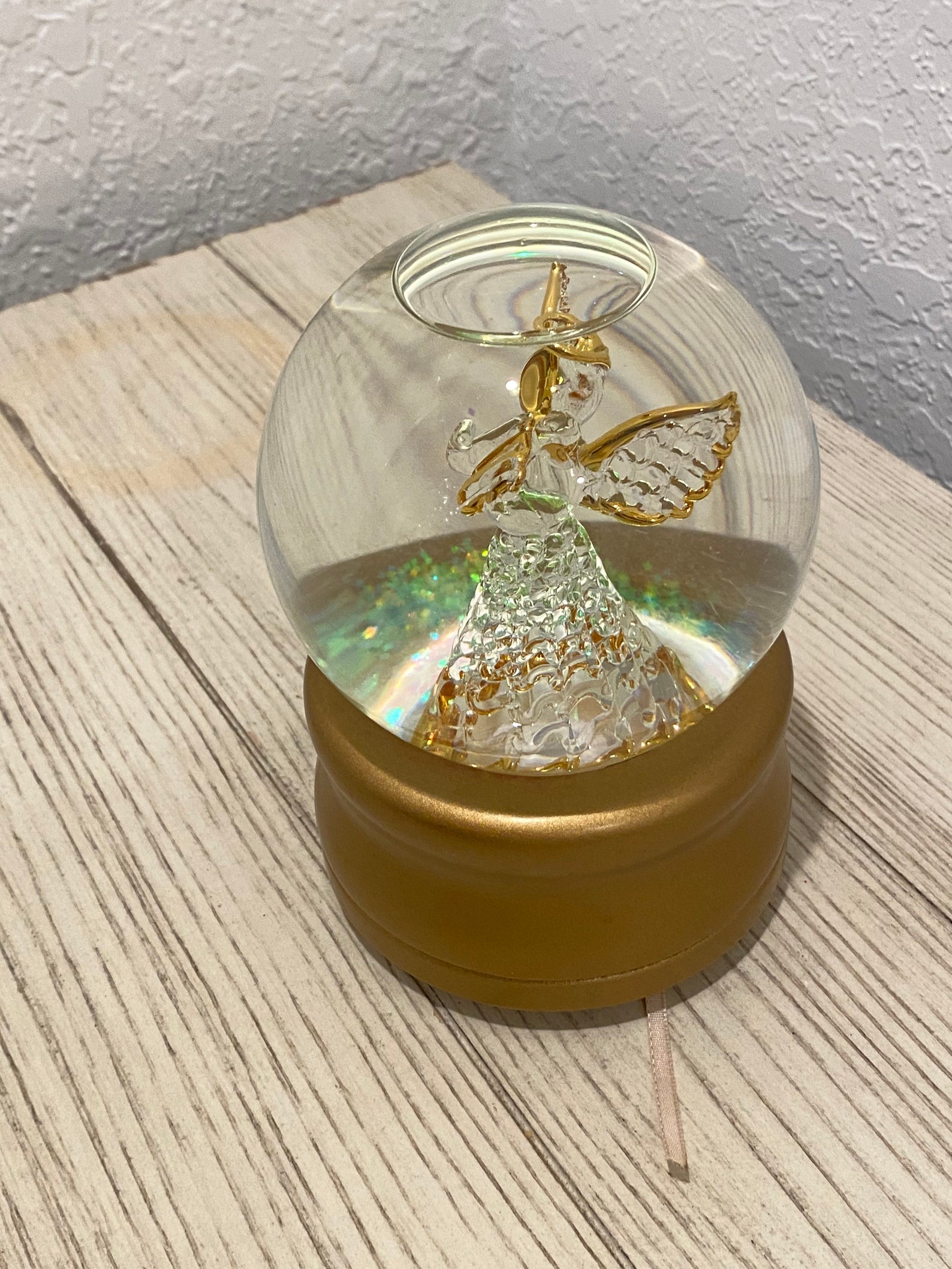 Rare Vintage Angel Snow Globe The First Noel Song Etsy
