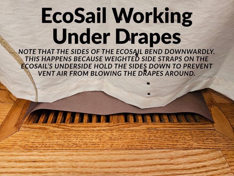 Sailing Deflector Grey ECOSAIL Air Deflector W/auto Close Sail for Wood&metal Floor Vents ...