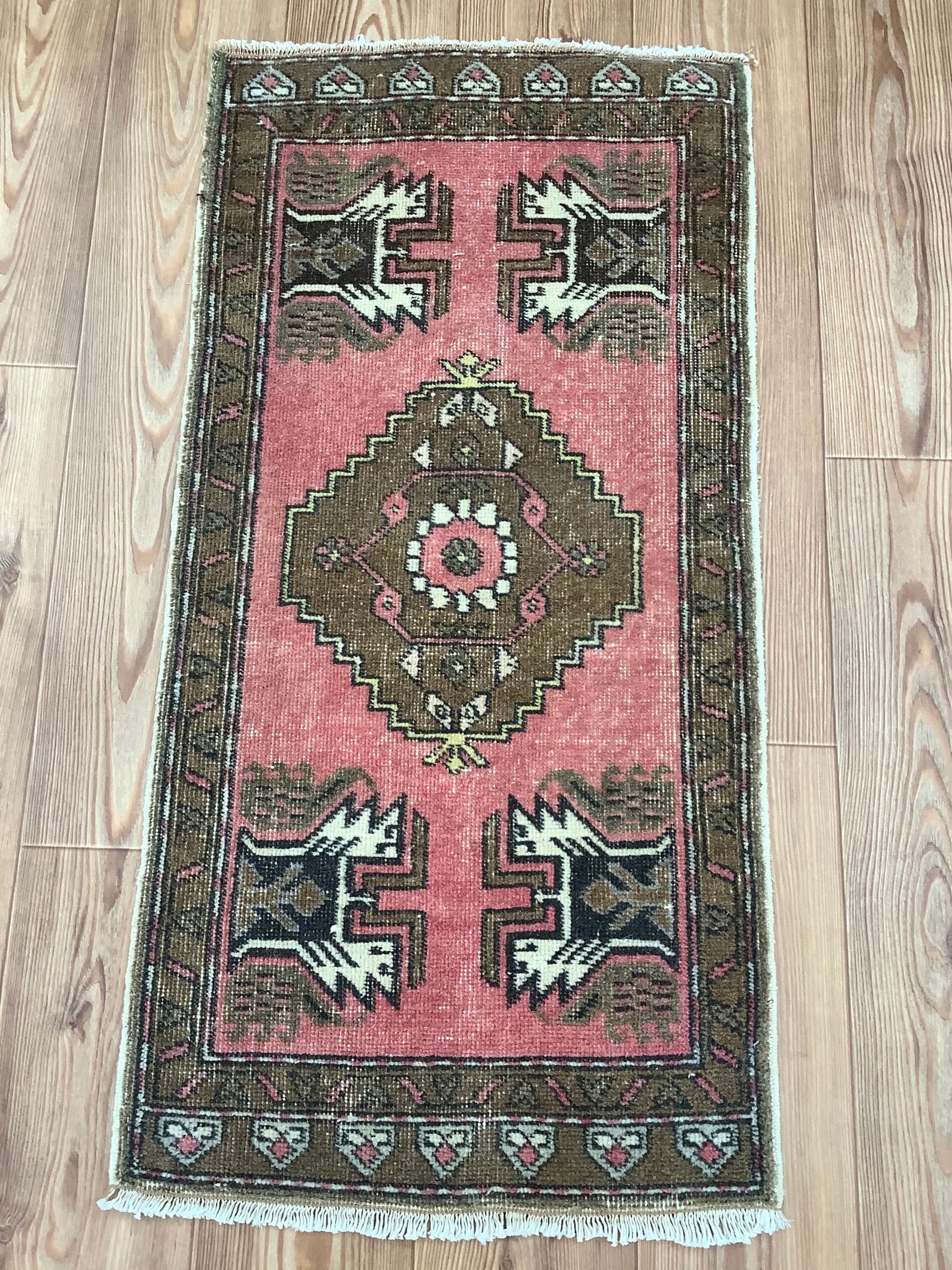 Mini rug/oushak rug/entrance mat rug/small rug/bedroom Etsy