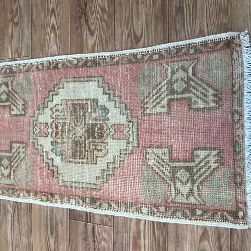 1’8x3’2 /entryway rug/oushak mat rug/bedside rug/handmade rug/Turkish rug/shoe mat rug/bedroom mini shops rug/vintage rug/doormat rug/mini rug