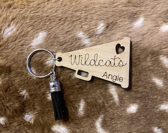 Personalized Cheerleading Keychains