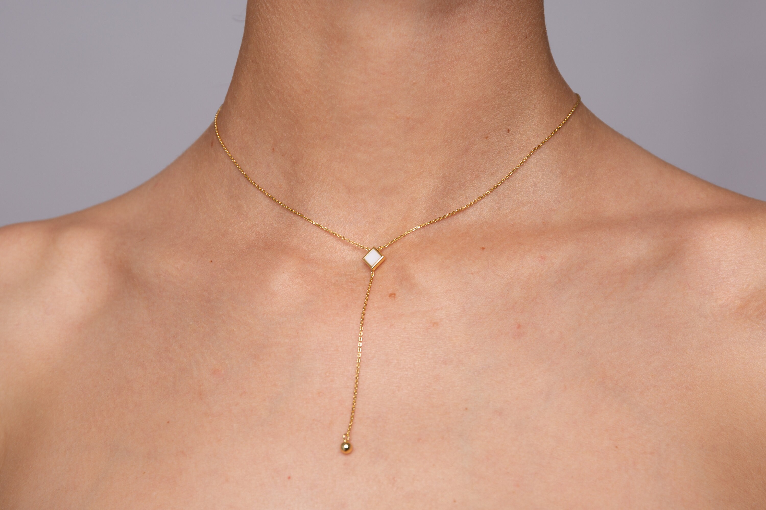 Y Shape Necklace From Sterling Silver Etsy