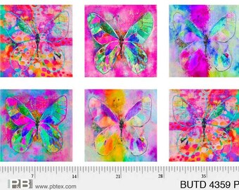 Hamil Textiles Susybee Flutter The Butterfly Growth Chart 30 Panel Fabric Lilac-Multi Hamil Textiles Susybee Flutter The Butterfly Growth Chart 30 Panel Fabric Lilac-Multi