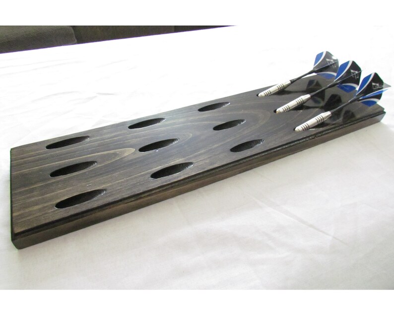 Wood Dart Holder 12 Throwing Darts Wall Rack Dart Tree Gift Etsy