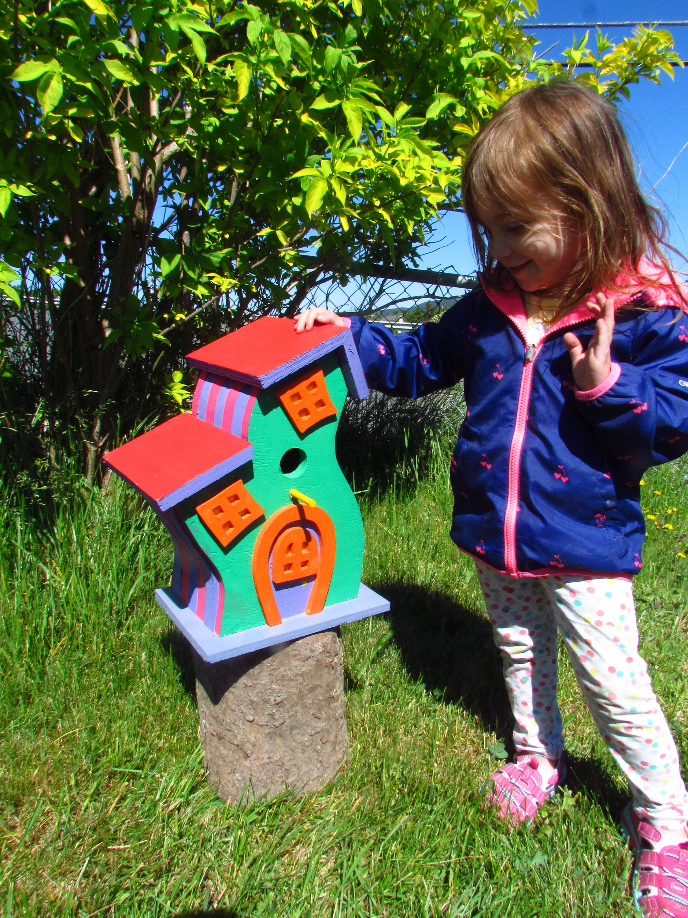 Colorful Jelly Bean Row Rowhouse Birdhouse Etsy