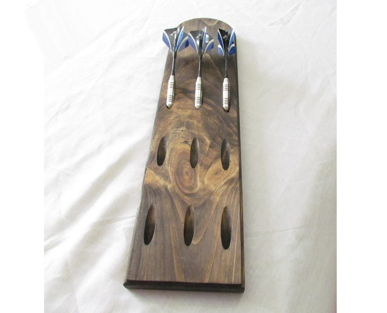 Wood Dart Holder 9 Throwing Darts Wall Rack Dart Tree Gift Etsy