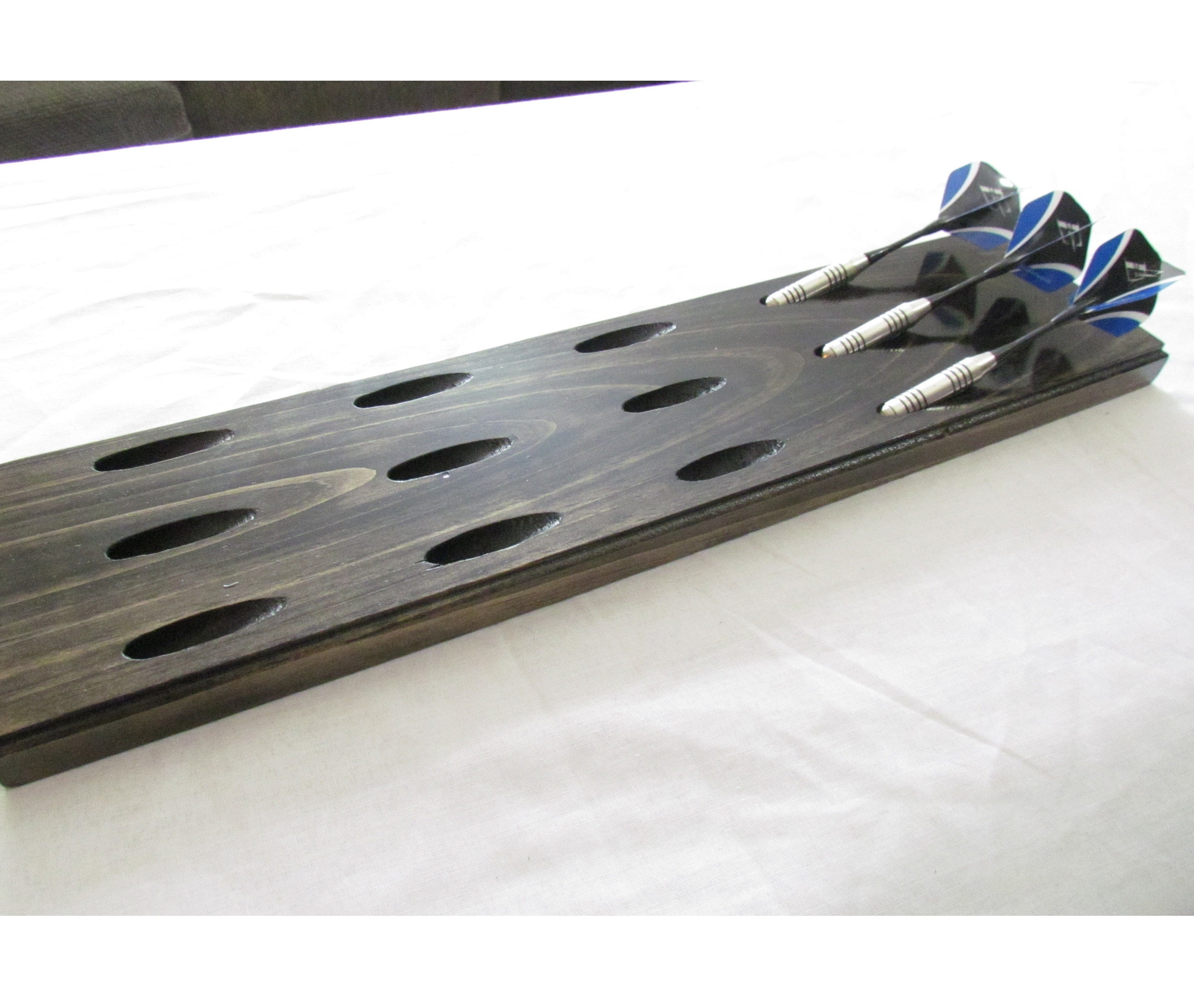 Wood dart holder 18 throwing darts wall rack dart tree gift Etsy