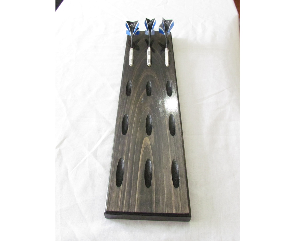 Wood Dart Holder 12 Throwing Darts Wall Rack Dart Tree Gift Etsy