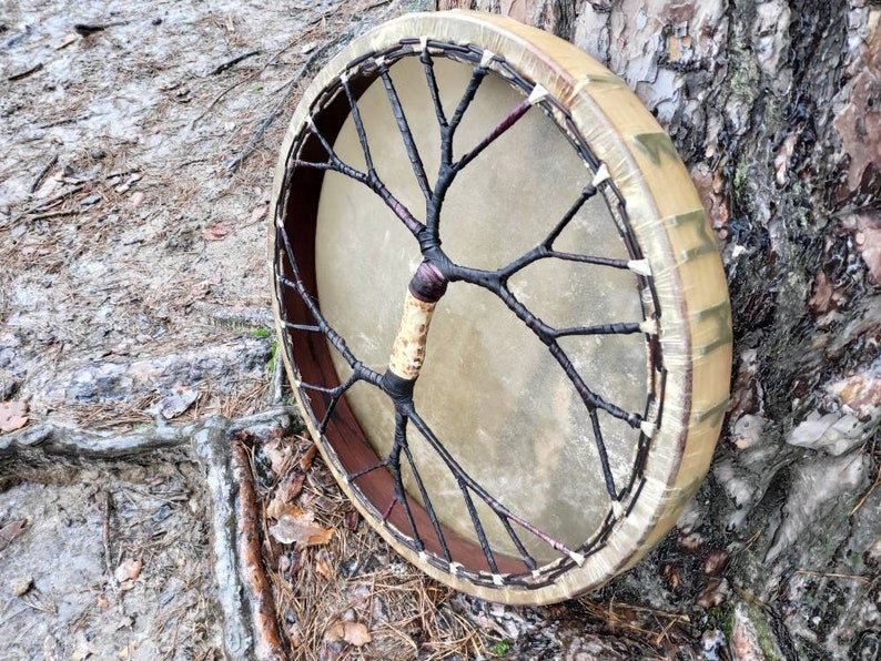 Shamanic drum 22' Tree of life Shamanic | Etsy