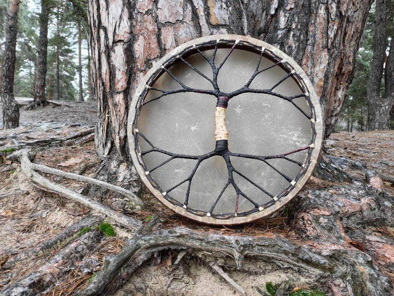 Shamanic drum 22' Tree of life Shamanic | Etsy