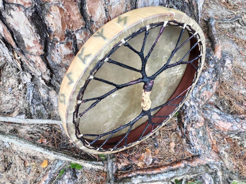 Shamanic drum 22' Tree of life Shamanic | Etsy