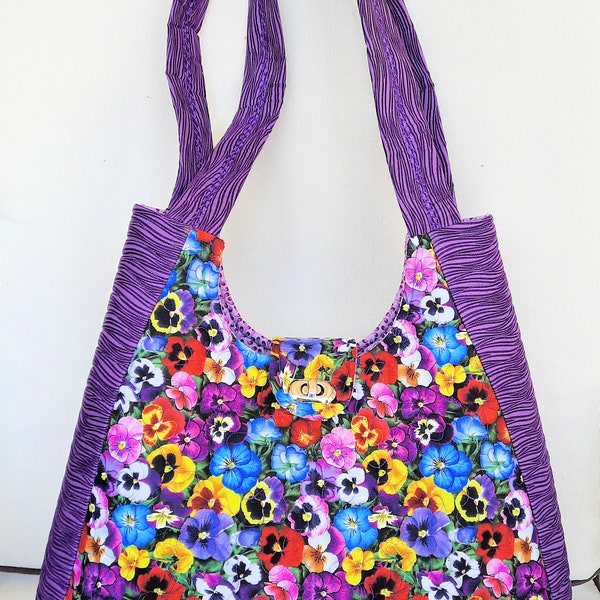 Floral Print Handbag Etsy
