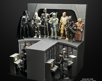 Diorama del puente del Destructor Estelar de Star Wars, escalado para 3,75" o 6".