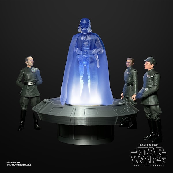 Star Wars Black Series HOLOTABLE for Holocomm Collection 3D Printed Display
