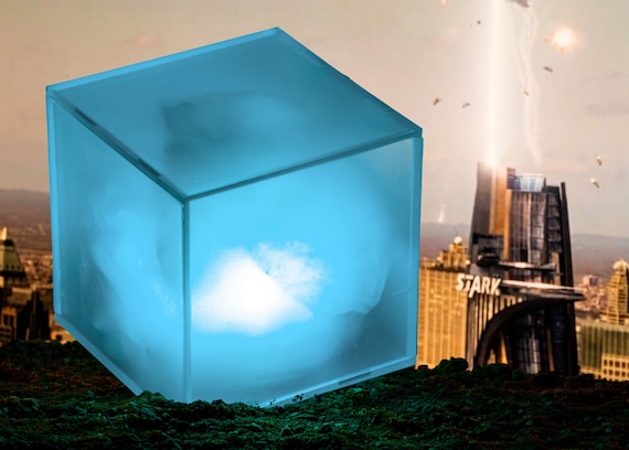 Avengers Captain Marvel Tesseract Scale Replica Prop Etsy