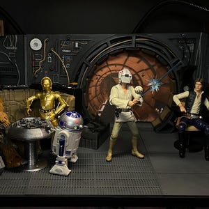 Millenium Falcon Interior 3D Printed Diorama for Black Series