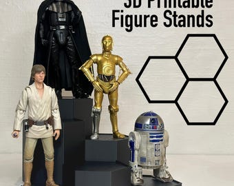 Hexágono para figuras de acción de 3,75 o 6 pulgadas (Star Wars, GI Joe y más)