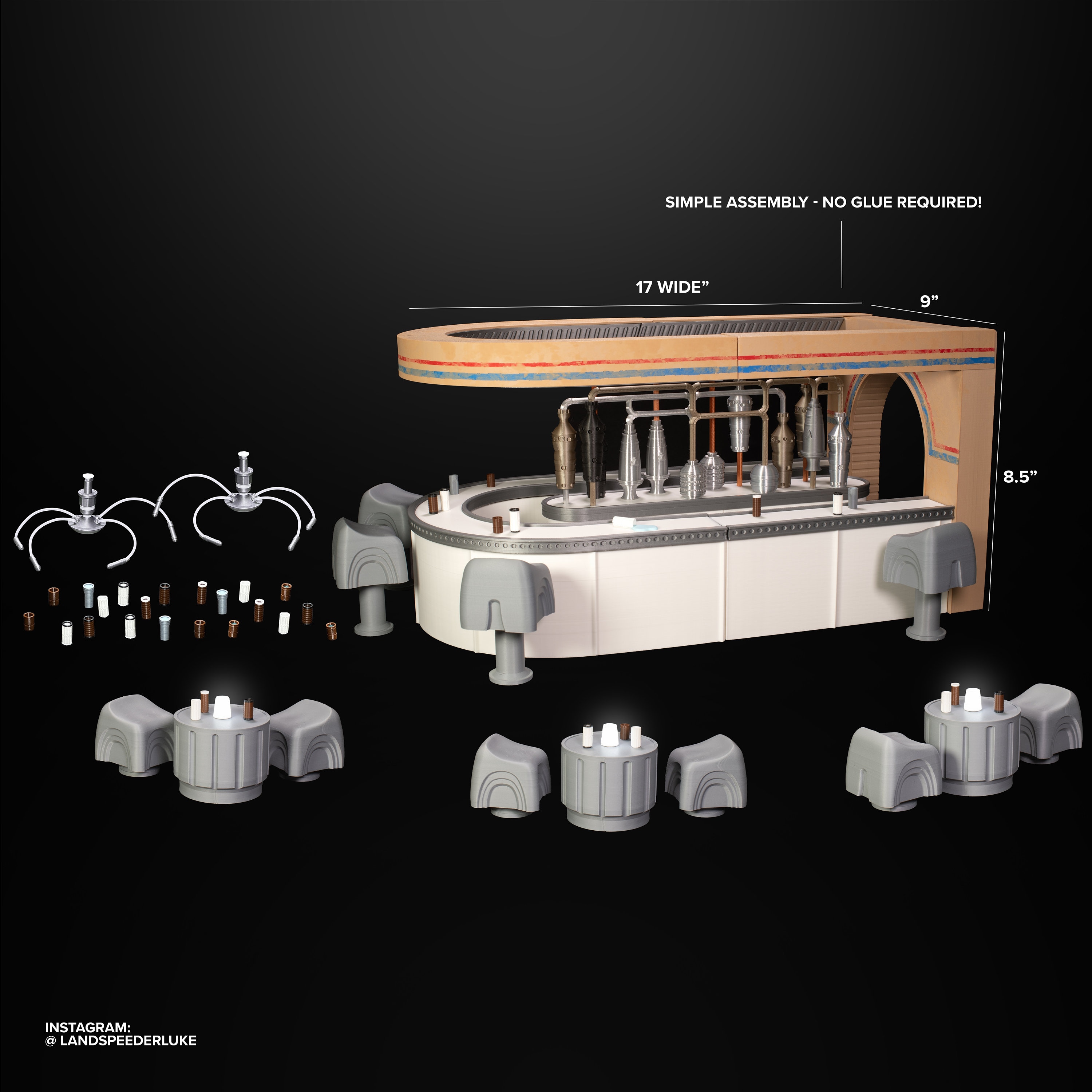 Star Wars Mos Eisley Cantina Diorama Scaled for 6