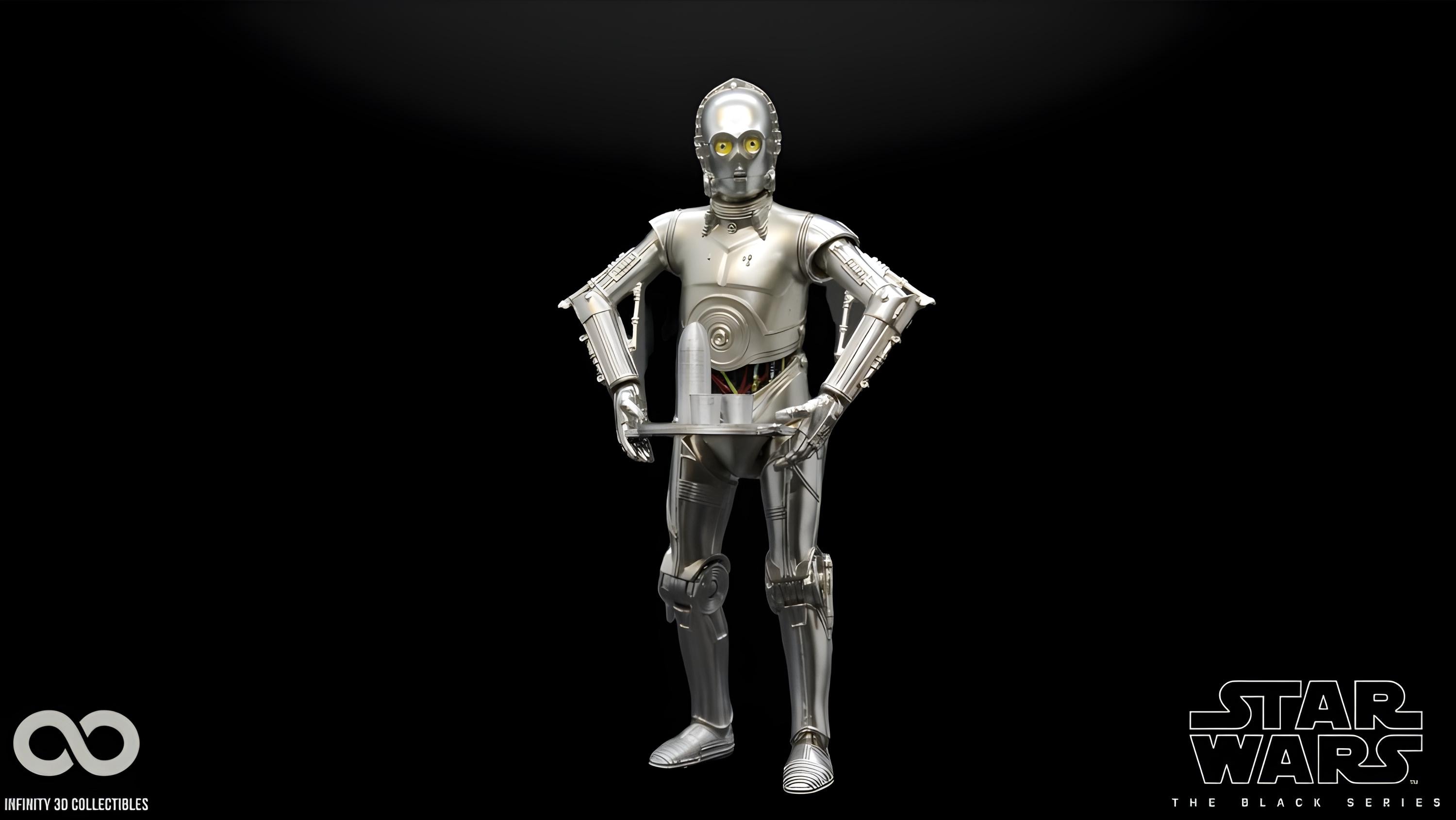 Star Wars Black Series Custom TC-14 Action Figure With Tray - Etsy