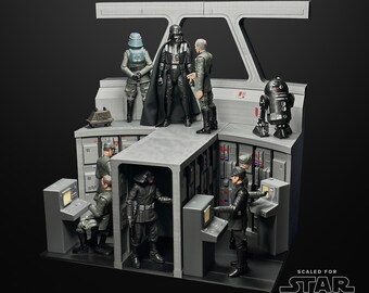 Star Wars Star Destroyer Bridge Diorama Scaled for 3.75