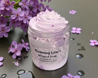 Blooming Lilacs Whipped Soap: Creamy Shaving Cream | Floral scented body wash