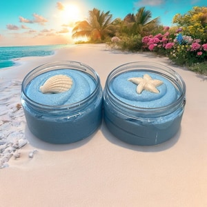 Beach Bum Sugar Scrub, Sugar scrub for sensitive skin, Handmade sugar scrub in tropical scents, Exfoliating Sugar Scrub, summer skin ready,