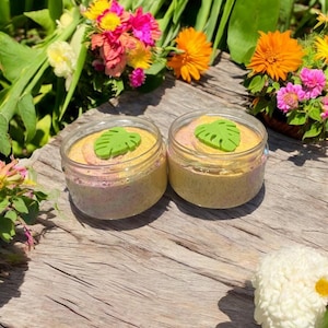 Tropical Garden Party Salt Scrub, exfoliating scrub, dead sea salt body scrubs, tropical garden scented scrub, handmade salt body scrub,