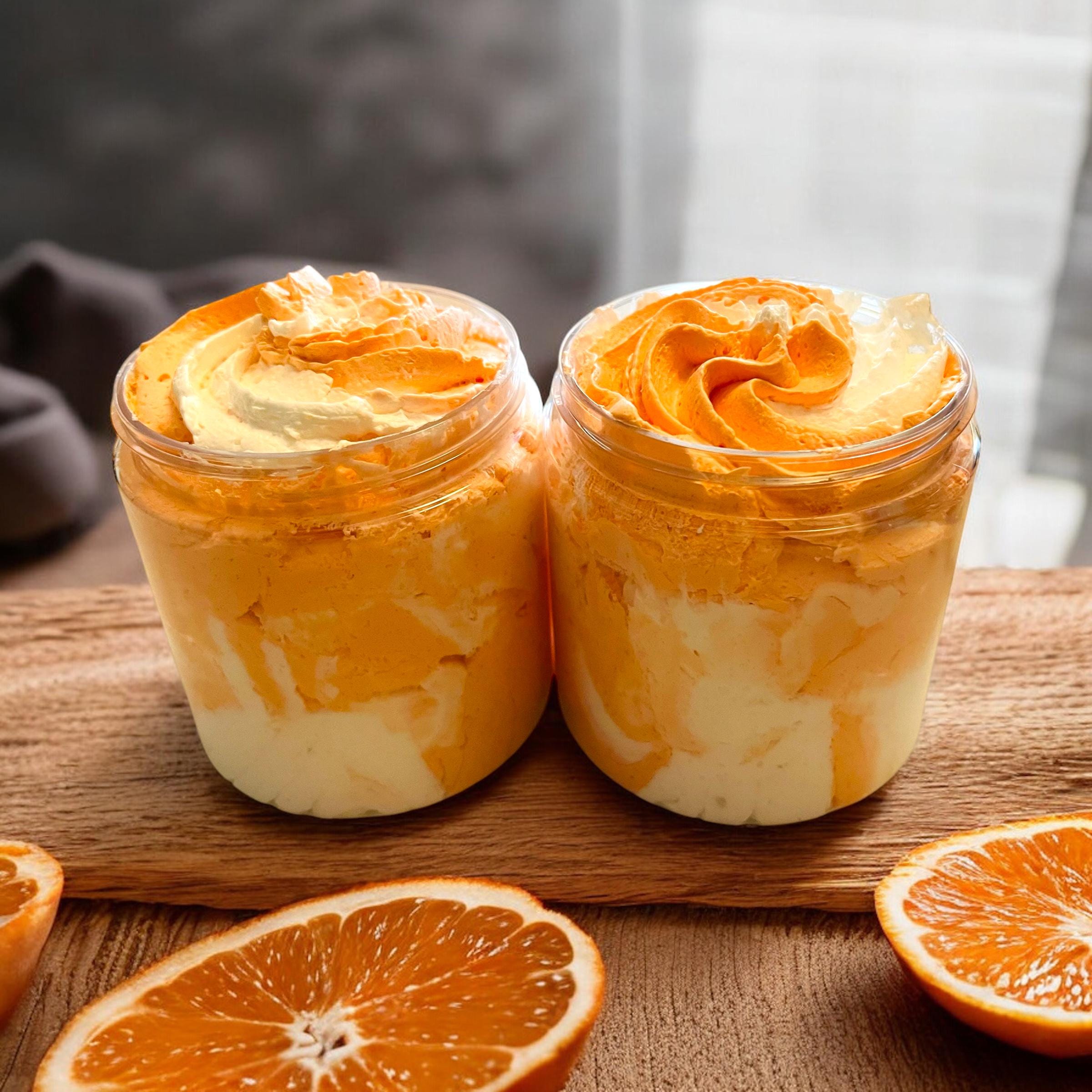 Dreamsicle Whipped Soap and Shaving Cream, citrus scented soap, Moisturizing whipped soap, Luxury soap products, Spa gifts under 20.00