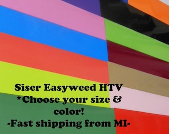 Siser Easyweed HTV Heat Transfer Vinyl - Iron on Tshirt Vinyl