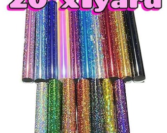 Siser Holographic 20"x 1 Yard - Heat Transfer Vinyl - EasyWeed Glitter HTV - Iron on - Works w/ Silhouette, Cameo, Cricut (CLOSEOUT SALE)