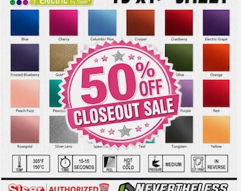 Siser Easyweed Electric HTV Heat Transfer Vinyl - 15"x1Yd Sheet