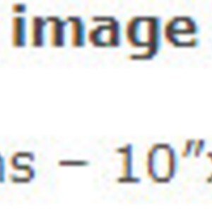 May include: Text that reads "Screen size and image area guidelines:" followed by a bullet point and the text "18x20 screens - 10"x12" image area".