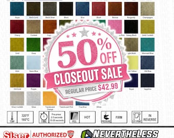 Siser Easyweed Glitter and Neon Glitter  HTV Heat Transfer Vinyl - 12"x5 Yard Roll