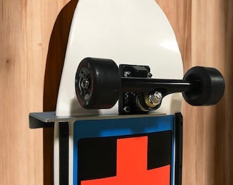 Skateboard Wall Mount Deck Display Thin Bracket