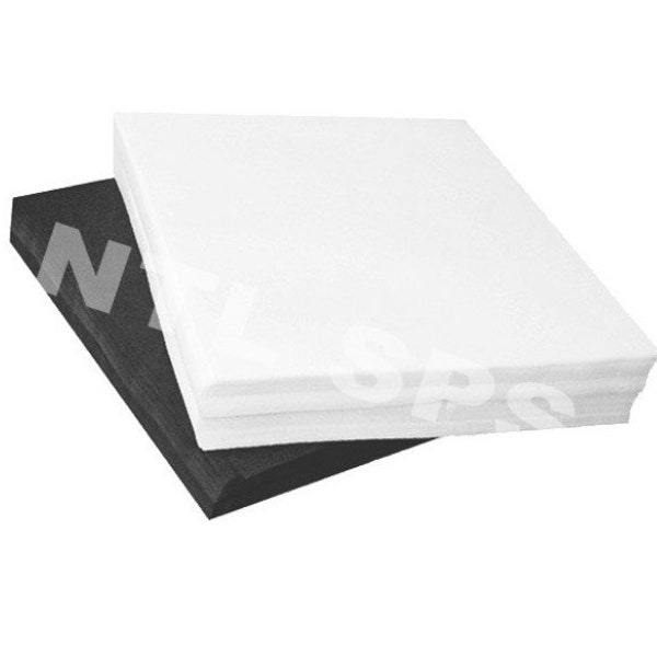 Screen Printing Test Squares - Black or White Econo Pellons