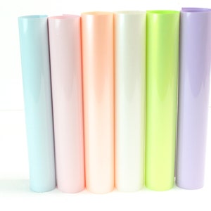 Pastel Pack of Siser Easyweed - HTV Heat Transfer Vinyl -  6pc 12x12&quot; Sheets