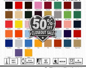 ONE DOLLAR sale -  Siser Easyweed HTV Heat Transfer Vinyl - 12"x 20" 1 Sheet