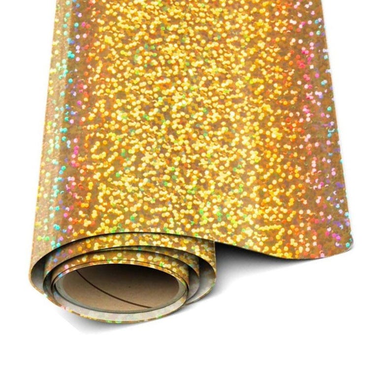 Siser Holographic HTV - 20"x1yd - Easyweed Glitter Heat Transfer Vinyl - Iron On or Heat Press - Glitter Tshirt Transfer - Silhouette Vinyl Bild 6