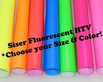 Siser Easyweed Fluorescent HTV Heat Transfer Vinyl - SHEETS