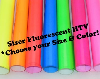 Siser Easyweed Fluorescent HTV Heat Transfer Vinyl - SHEETS