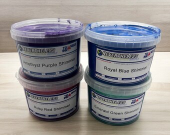 4 Piece Shimmer Screen Printing Plastisol Ink Set