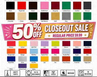Siser Easyweed HTV Heat Transfer Vinyl - 12"x1Yd Sheet