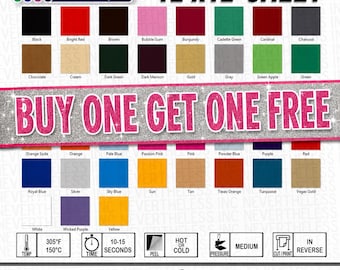 Siser Easyweed HTV Heat Transfer Vinyl - 12"x 12" Sheet - Buy One, Get One FREE