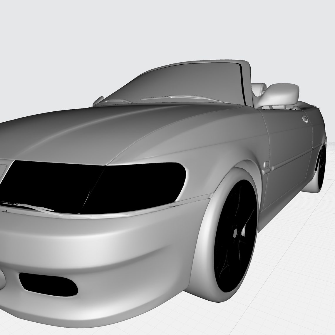 Saab 3d model